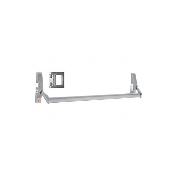 Jackson Satin Aluminum 48 10 Series Left Hand Reverse Bevel Crossbar Rim Panic Exit Device, 'S' Type Strike - 311095LS4628