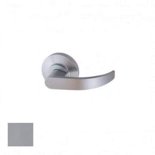 Dorma Key-In-Curved Lever, Passage Function, Lever Always Active, 689 Aluminum Finish - 8C23-689