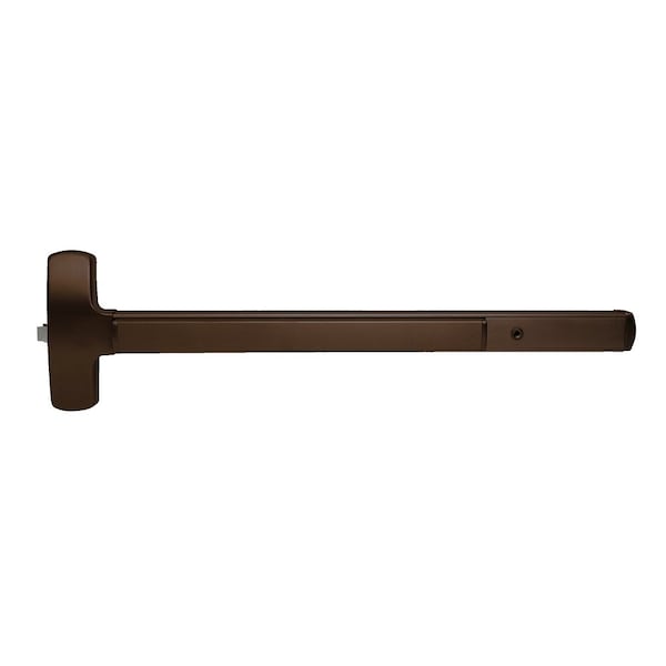 Falcon 25 Series Exit Device, Rim with Night Latch Trim, Dane Lever Design, 3 Ft. Device, Dark Bronze Anodi - 25-R-L-NL-D 3 313AN RHR