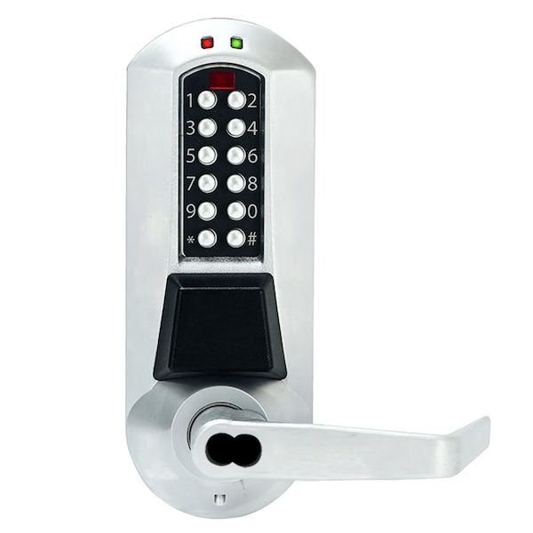 Dormakaba E-Plex 5700 Prox Exit Trim, 3,000 Access Codes, 30,000 Audit Events, Schlage FSIC Prep, Less Core, S - E5710SWL-626-41