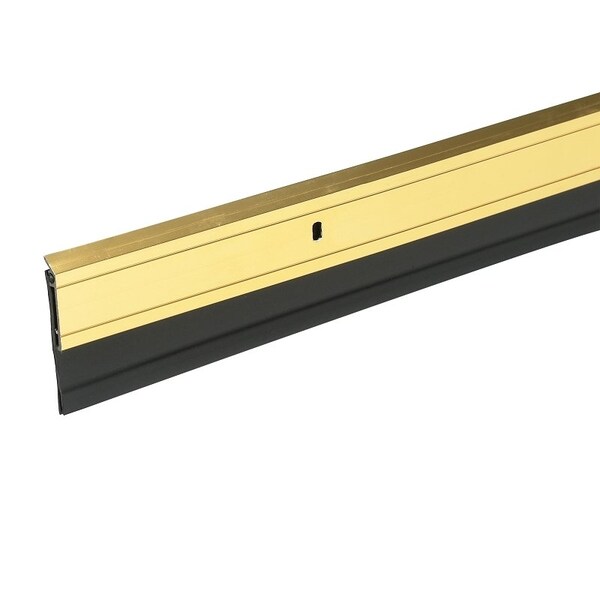 Frost King Door Sweep, 36 in L, 2 in W, Aluminum Flange, Vinyl Insert - A62/36GAH