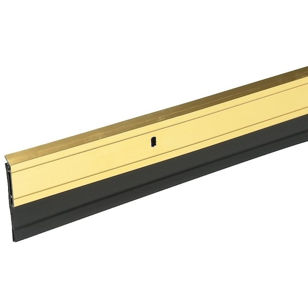 Frost King Door Sweep, 36 in L, 2 in W, Aluminum Flange, Vinyl Insert - A62/36GAH