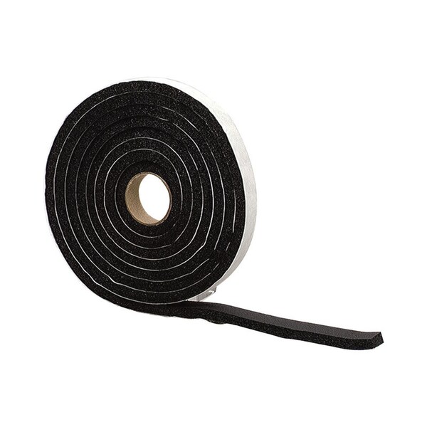M-D Building Products M-D Building Products Black PVC Weather Stripping Tape For Sponge Window Seal 120 in. L X 0.25 in. - 43155