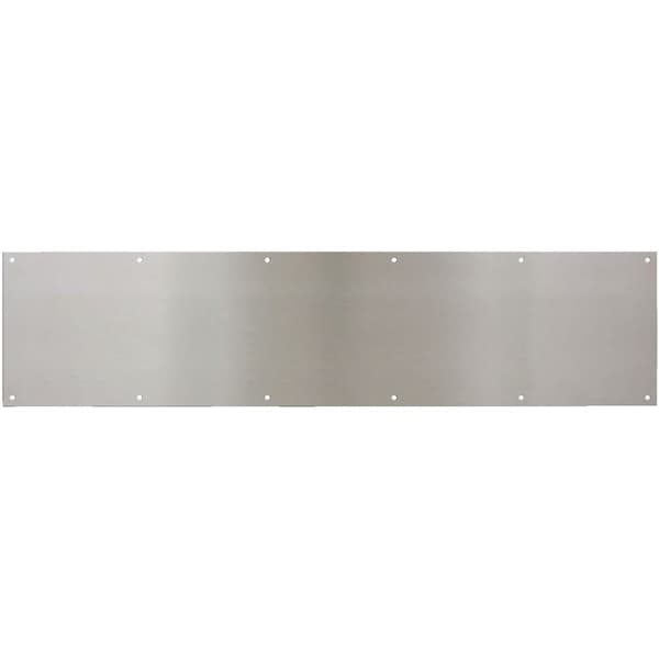 National 8 In. x 34 In. Satin Nickel Aluminum Kickplate - N270316