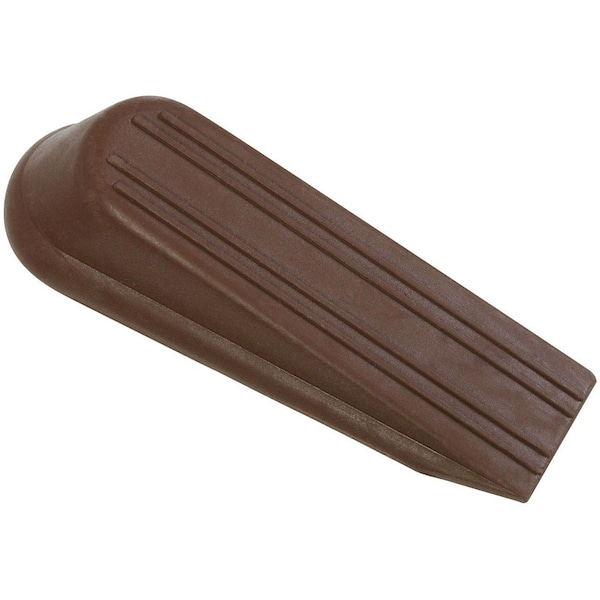 National Hardware National Hardware 1.25 in. W X 4 in. L Rubber Brown Wedge Door Stop Mounts to floor - N225-987