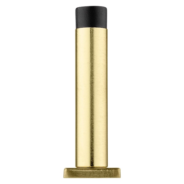 National Hardware National Hardware Reed 1 in. W X 3 in. L Aluminum Brushed Gold Door Stop Mounts to door and wall - N830-528