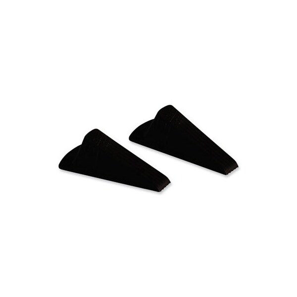Master Caster Co Master, GIANT FOOT DOORSTOP, NO-SLIP RUBBER WEDGE, 3.5W X 6.75D X 2H, BROWN, 2PK - 00969