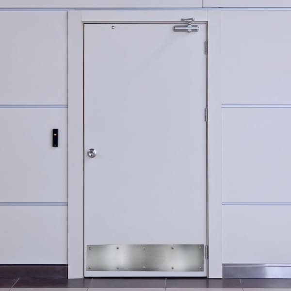 Trans Atlantic Co. 8 in. x 34 in. Stainless Steel Commercial Kick Plate - GH-KP834-US32D