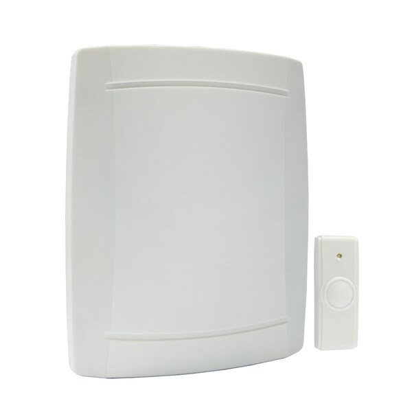 Iq America WD2408 Wireless Contemporary Westminster Battery Chime w/1 Pushbutton - WD2408