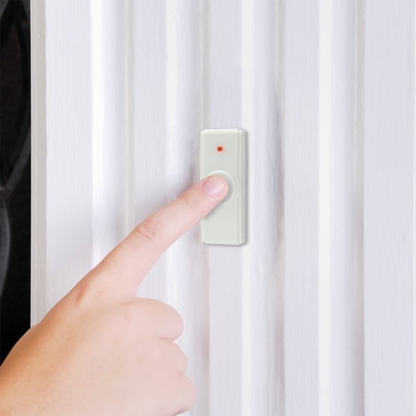 Iq America WD2408 Wireless Contemporary Westminster Battery Chime w/1 Pushbutton - WD2408