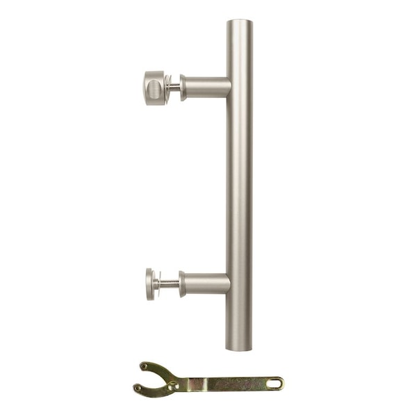 National Hardware National Hardware Madison 31/32 in. D Satin Nickel Silver Steel Pull Handle 1 pc - N700-101
