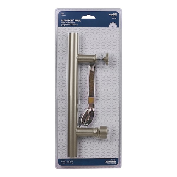 National Hardware National Hardware Madison 31/32 in. D Satin Nickel Silver Steel Pull Handle 1 pc - N700-101