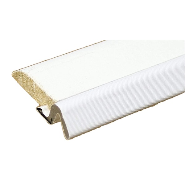 Randall Colonial Pattern White Primed Wood Door Stop Set, with (White) Q-Lon Weatherstrip Top and Sides - WV-98-WHP