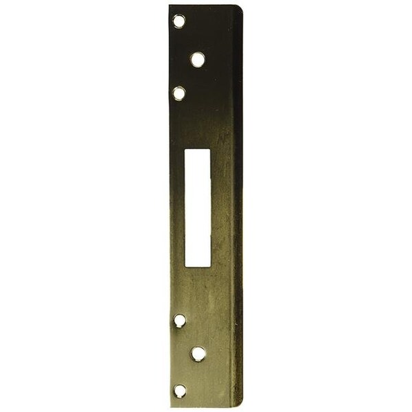 Don-Jo Don-Jo Manufacturing FL 212W4-WH 12 in. Full Lip High Security Strike with 4 in. CTC Latch Holes; White Coated - FL 212W4-WH