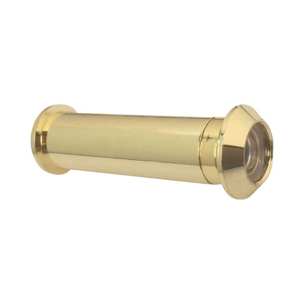 Pamex 160 Degree Door Viewer for 1-3/8in to 2-1/4in Door Bright Brass Finish - DD01160PB