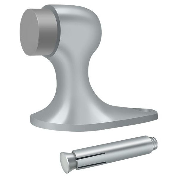 Deltana Floor Door Bumper 2-1/8" Satin Chrome - FDB218U26D