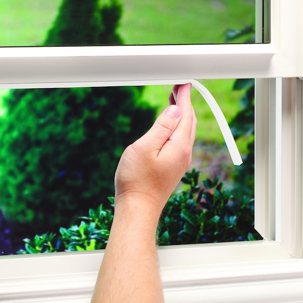 M-D Building Products 3/16 in. x 3/8 in. x 17 ft. White Foam Window Seal for Small Gaps - 02733
