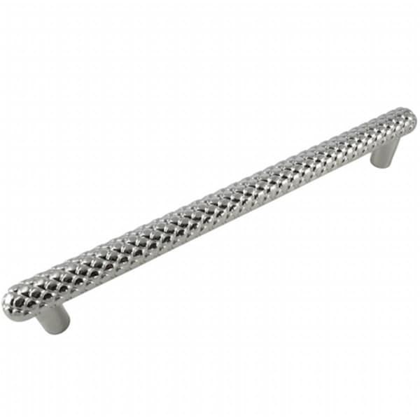 Strategic Brands 12 in. Center to Center 14 in. Polished Nickel Quilt Oversize Pull - 20114