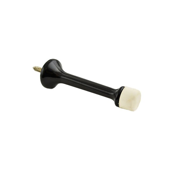 Ives Commercial Aluminum 3-3/16in Solid Door Stop Black Finish - 61ABLK