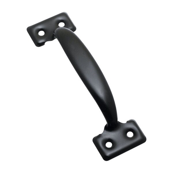 National Hardware National Hardware 5-3/4 in. L Black Steel Door Pull - N116-830