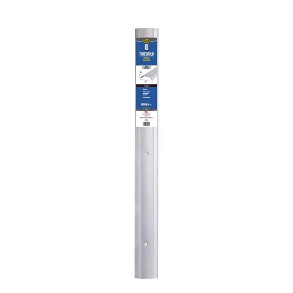 Tower Sealants M-D Building Products 0.625 in. H X 3.5 in. W X 36 in. L Aluminum Low Dome Top Threshold Silver - 11205