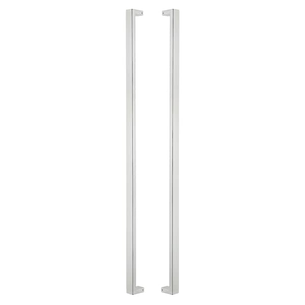 Sure-Loc Hardware Sure-Loc Hardware 48 Square Long Door Pull, Double-Sided, Polished Chrome - PL-2SQ48 26