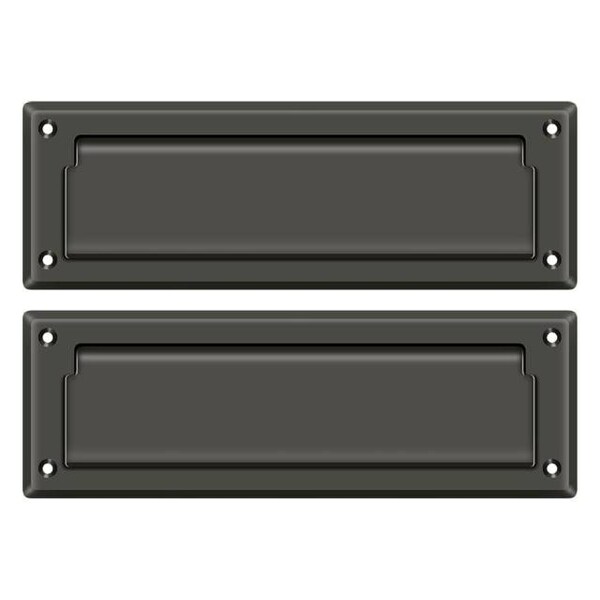 Deltana Mail Slot 8-7/8" With Back Plate Oil Rubbed Bronze - MS627U10B