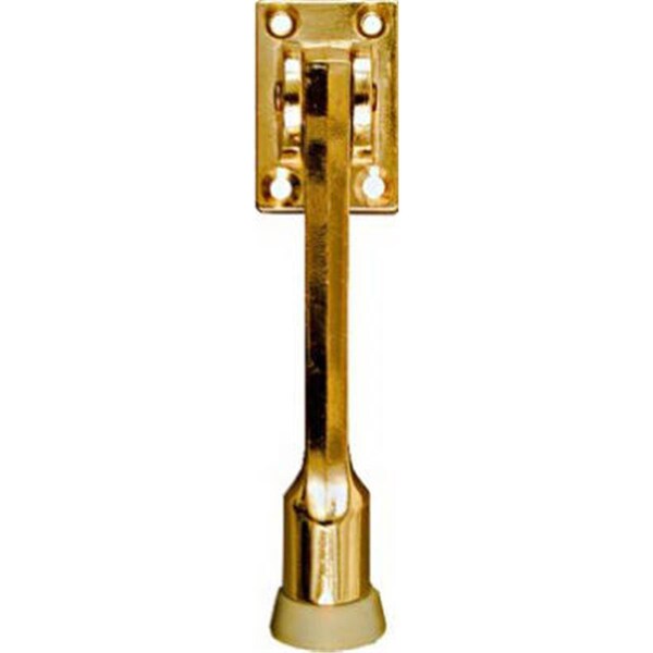 Greengrass N184-218 5 in. Bright Brass Kick Down Door Stop - GR585275