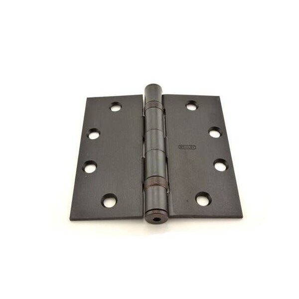 Best Hinges 4-1/2inx4-1/2in Steel Full Mortise Ball Bearing Standard Weight Square Corner Hinge # 067583 Oil - FBB17941210B