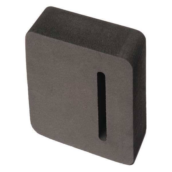 National Guard Door Hold Open Block, Foam Rubber, Black, 3-1/8"H x 1"W - SDG-HO