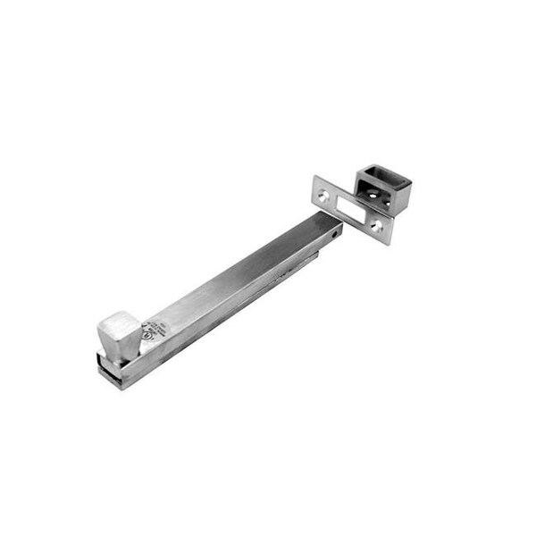 Don-Jo Don-Jo Manufacturing 1578-626 8 in. Brushed Chrome with Key Loack Surface Bolt - 1578-626