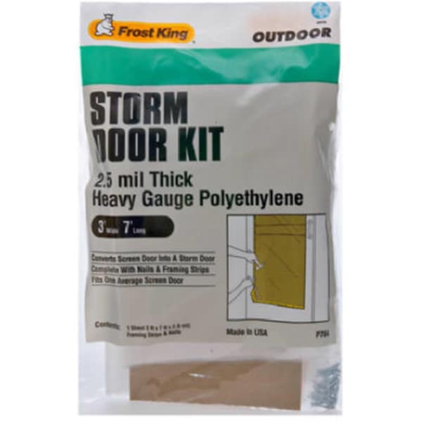 Thermwell Products P784H 3 x 7 ft. Mil Exterior Storm Door Cover - 295683