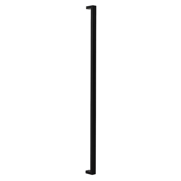 Sure-Loc Hardware Sure-Loc Hardware 48 Square Long Door Pull, Single-Sided, Flat Black - PL-1SQ48 FBL