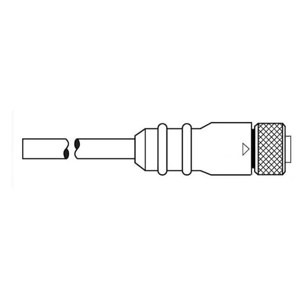 Ericson MICRO-SYNC DUAL KEY F STR 4P 12FT PVC - 74FS012F