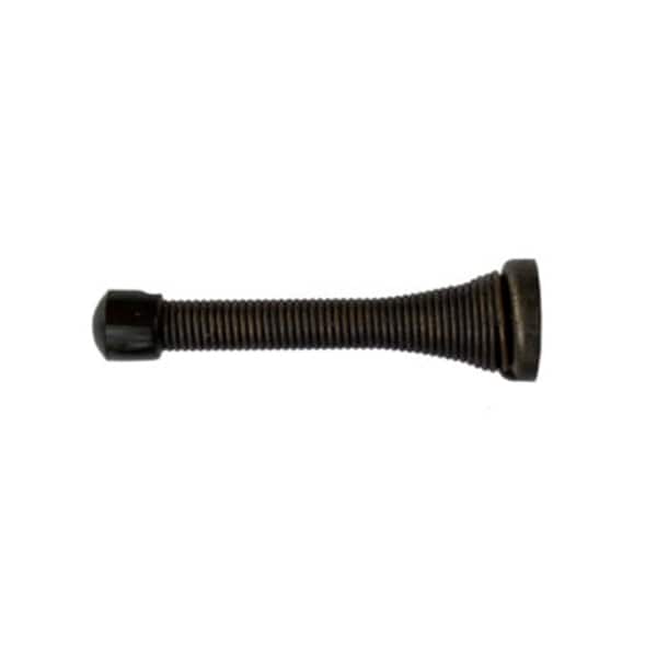 Orca Hardware 3-1/8 Spring Door Stop With Black Tip, US10B Oil-Rubbed Bronze Finish - TH-3118-10B