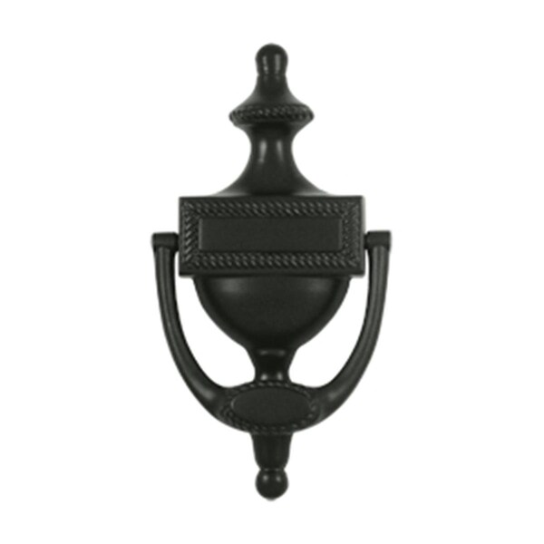 Patioplus Victorian Rope Door Knocker, Black - Solid - PA2667081
