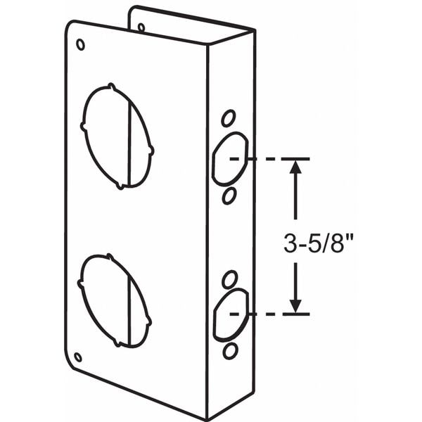 Zoro Select Cover Plate, Plated, 2-3/8" Outside Dia. - 19-169-4