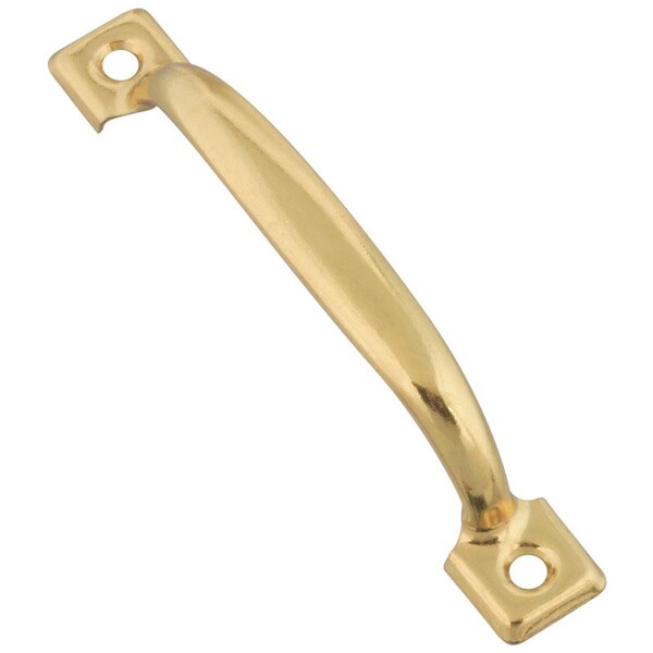 National Hardware National Hardware 4.75 in. L Brass-Plated Gold Steel Door Pull - N117-754