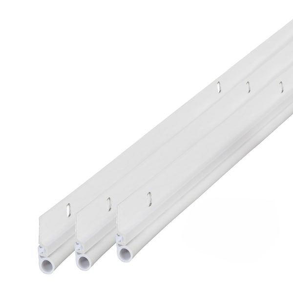 M-D Building Products 36 in. x 84 in. White Flat-design Aluminum and Vinyl Screw-on Top and Sides Door Seal Kit - 87635