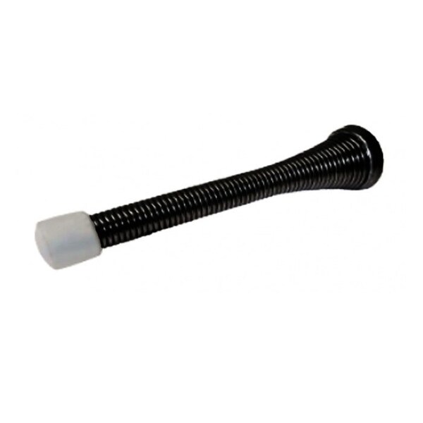 Cal-Royal 3-3/4 Heavy Duty Jumbo Spring Door Stop Screw and Metal Base, US1 Black - JFS13-1