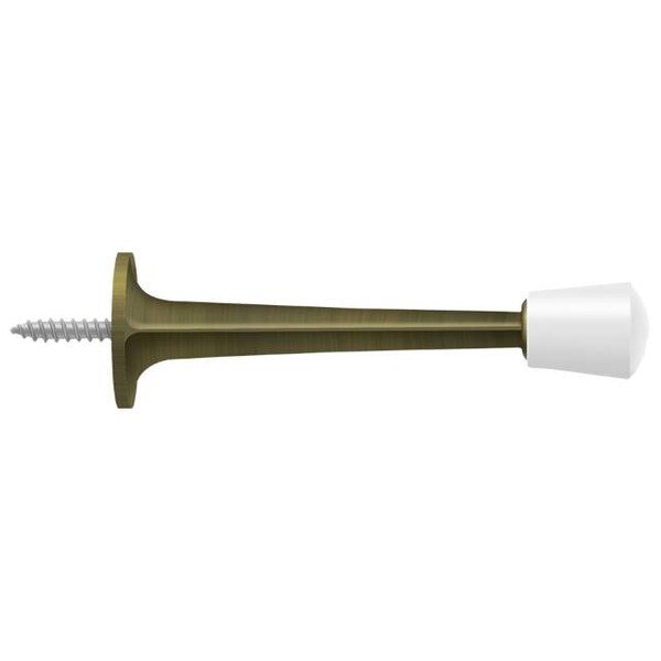 Deltana Baseboard Door Bumper, Zinc Die-Cast Antique Brass 3" - ZBDS30U5