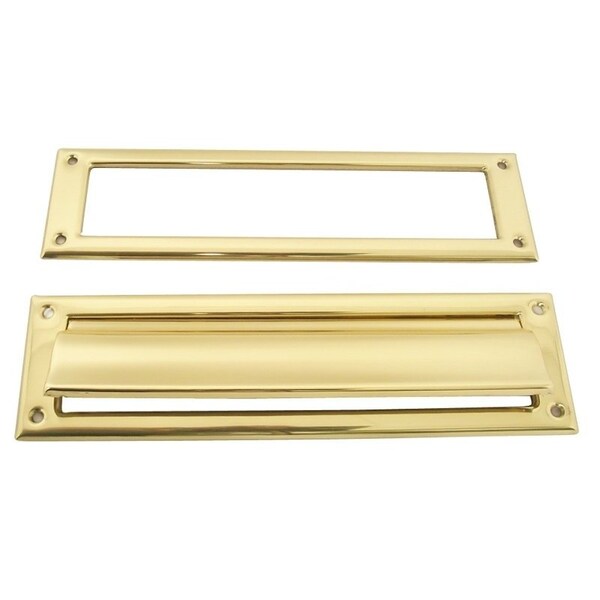 Schlage Mail Slot, 312 in L, 13 in W, Brass, Aged Bronze - SC620B3
