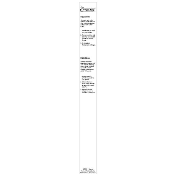 Frost King Door Bottom, 36 in L, 1-3/4 in W, Vinyl - UDS36