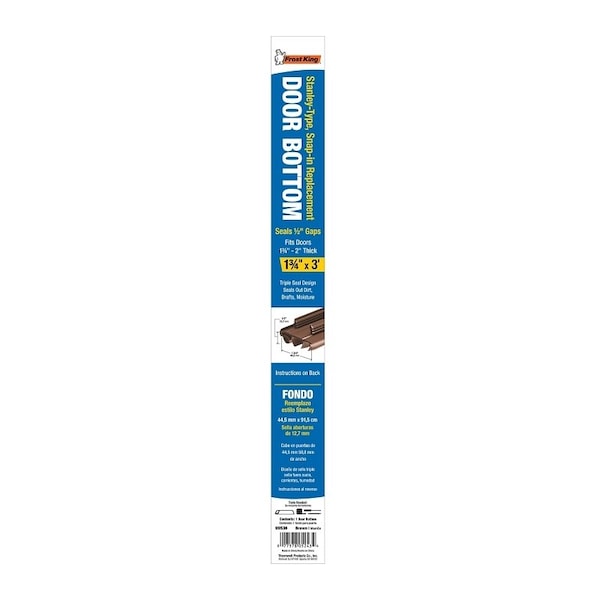 Frost King Door Bottom, 36 in L, 1-3/4 in W, Vinyl - UDS36