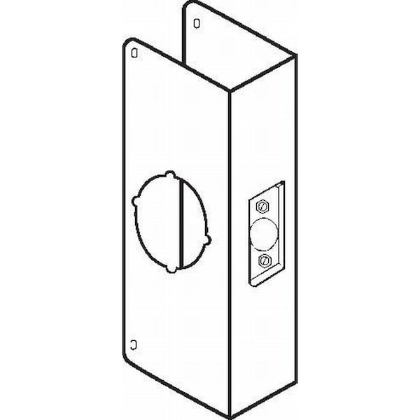 Don-Jo Classic Wrap Around for Thick Doors with 2-3/4" Backset and 2-1/2" Door - CW212S