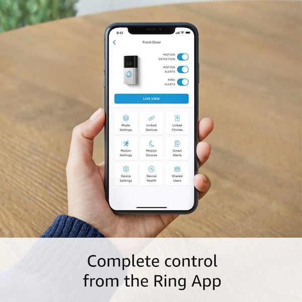 Ring Video Doorbell 4  Satin Nickel - RINB08JNR77QY