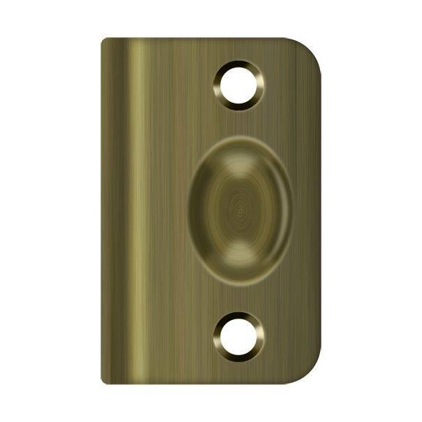 Deltana Strike Plate For Ball Catch And Roller Catch Antique Brass - SPB349U5