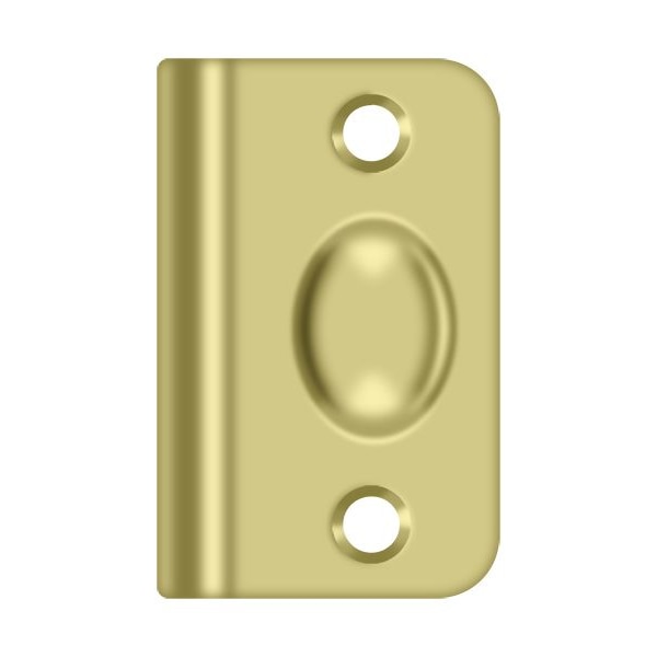 Deltana Strike Plate For Ball Catch And Roller Catch Bright Brass - SPB349U3