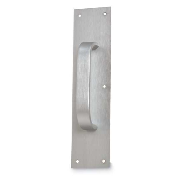 Rockwood Door Pull Plate, Stainless Steel, 12"L x 3"W, 0.05" Proj. - 132 X 70A.32D