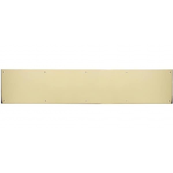 Brass Accents 6 in. x 30 in. Kick Plate Lifetime Polished Brass Screw Mount - A09-P0630-PVD